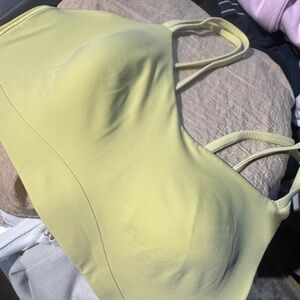 Lululemon Athletica Light Yellow Sports Bra